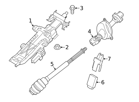 Steering Column Assembly for 2018 BMW M5 #0