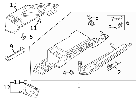 Glove Box for 2022 Audi SQ7 #0
