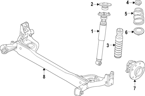 Rear Suspension for 2018 Nissan Kicks #1