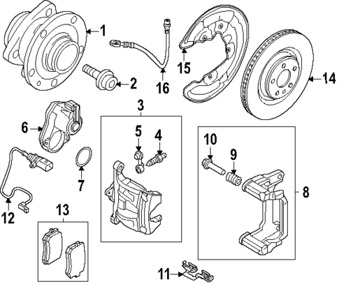 Rear Brakes for 2025 Audi Q6 e-tron #0