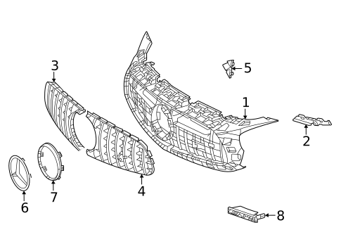 Grille & Components for 2020 Mercedes-Benz AMG GT #0
