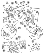 4865797AB - Interior Trim: Quarter Panel, Left for Mopar Image