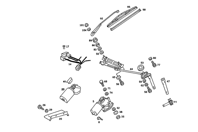 8241827 - : Wiper Rubber for Mercedes-Benz Image