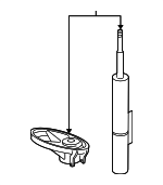 99734304309 - Suspension: Strut for Porsche: 911 Image