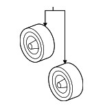 154989 - Cooling System: ACDelcoâ„¢ Idler Pulley for GM Image