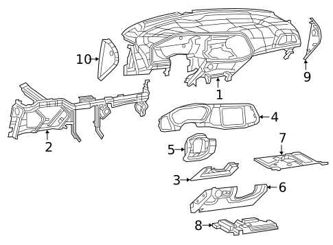 Instrument Panel for 2015 Dodge Challenger #0