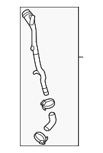 16117244031 - Fuel System: Filler Pipe for BMW: 328d, 328d xDrive Image