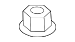 90215SB0003 - Suspension: Lower Ball Joint Nut for Honda Image