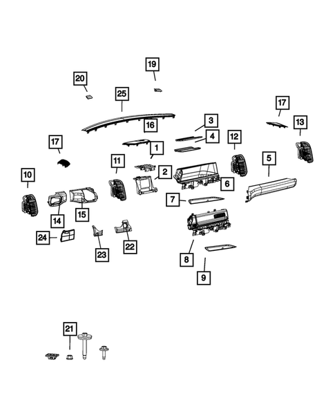 Instrument Panel for 2019 Ram 3500 #1
