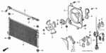 38615P0A000 - Body/Air Conditioning: SHROUD, AIR CONDITIONER for Honda Image