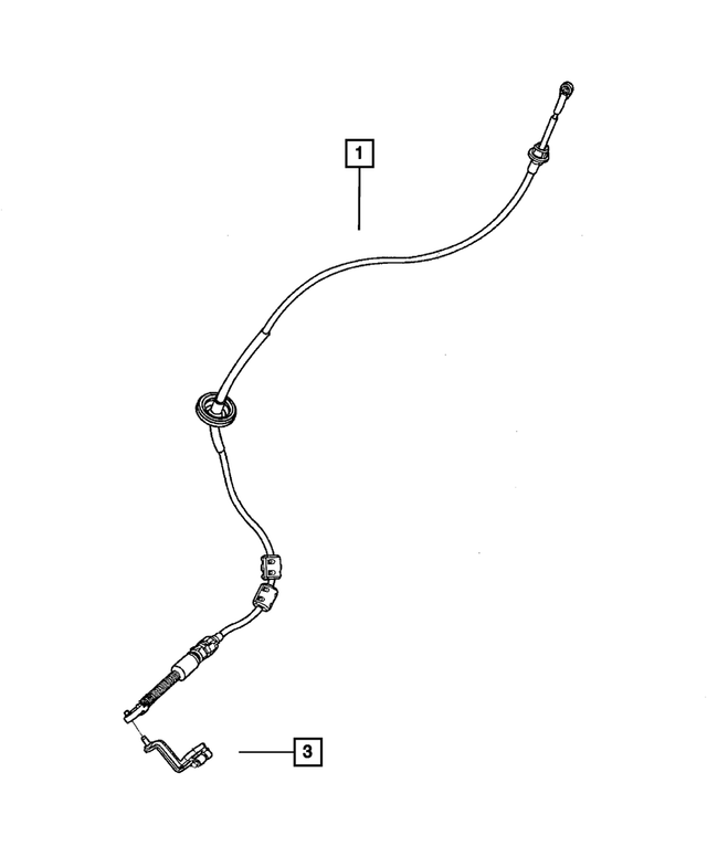 4670322AC - Automatic Transaxle 4 Speed: Manual Control Lever for Mopar Image