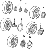 14054905 - Suspension: Wheel Cover for Chevrolet: C/K Pickup, G10, G20, P20, R20, R2500, R30, R3500, Suburban C10, Suburban C20, Suburban K10, Suburban K20, Suburban R10, Suburban R1500, Suburban R20, Suburban R2500, Suburban V10, Suburban V1500, Suburban V20, Suburban V2500, V20, V30, V3500 | GMC: C2500 Pickup, C3500 Pickup, G1500, G2500, K2500 Pickup, K3500 Pickup, P2500, R2500 Pickup, R3500 Pickup, V2500, V3500 Image