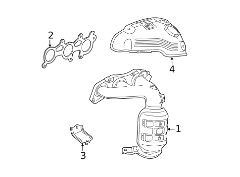 Exhaust Manifold for 2011 Lexus ES350 #0