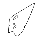 833921G010 - Body: Water Deflector for Kia: Rio, Rio5 Image