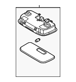 92850L5100MMH - Body: Dome Lamp Assembly for Hyundai: Sonata, Tucson Image