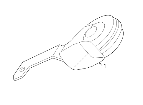 Horn for 2007 Volvo S40 #0