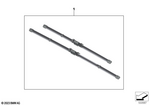 61615A85266 - : Kit Wiper Blades for BMW Image