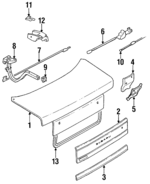 57501AA080 - Body: Lid for Subaru Image