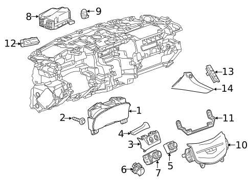 Driver Information Center for 2016 Cadillac Escalade ESV #0