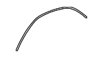 T00150518 - Body: Drip Molding Seal Strip for Mazda Image