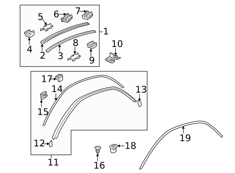 Exterior Trim - Roof for 1997 Mazda Millenia #0