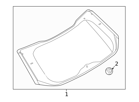 Glass - Lift Gate for 2024 Ford Edge #0