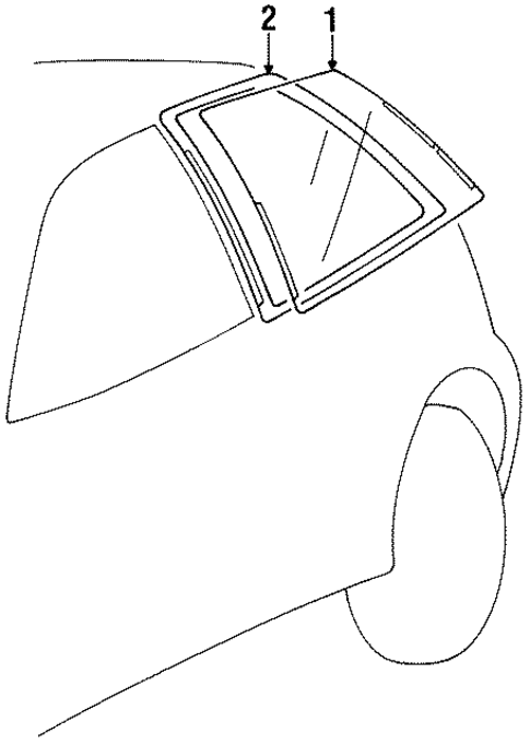 Glass & Hardware for 1996 Suzuki Swift #0