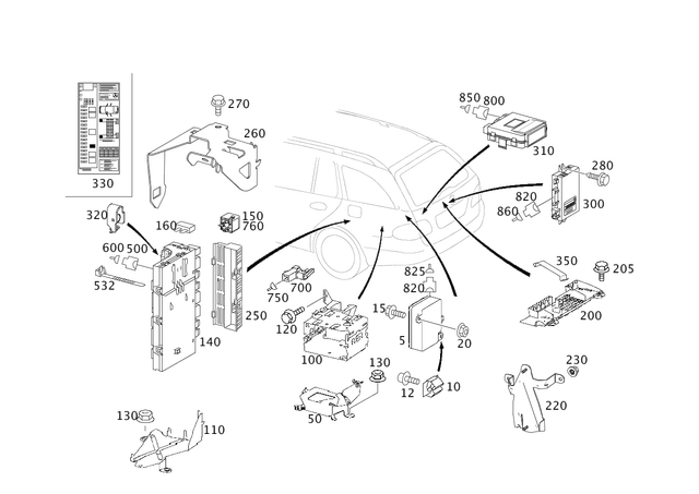 2115408645 - Electrical Equipment and Instruments: Control Unit for Mercedes-Benz: CLS500, CLS55 AMG, CLS550, CLS63 AMG, E320, E500, E55 AMG Image image