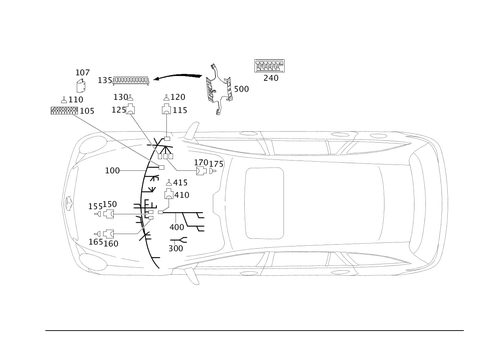 Cockpit Cable Harness for 2007 Mercedes-Benz R320 #0