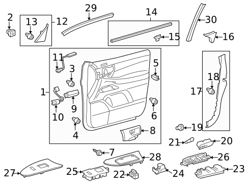 Front Door for 2008 Lexus LX570 #0