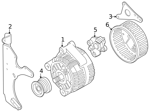 Alternator/Generator & Related Components for 2003 Volvo C70 #0