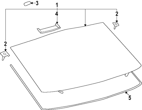 Glass - Lift Gate for 2024 Subaru Solterra #0
