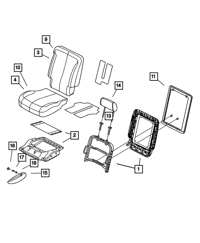 68060243AA - Interior Trim: Bolt, Armrest for Mopar Image