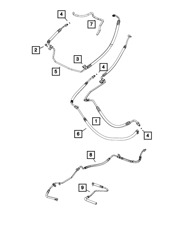 5154465AA - Steering: Power Steering Hose Clip for Mopar Image