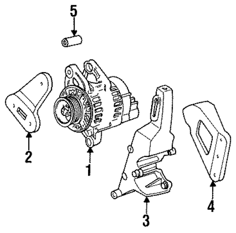 Alternator for 1996 Chrysler New Yorker #0