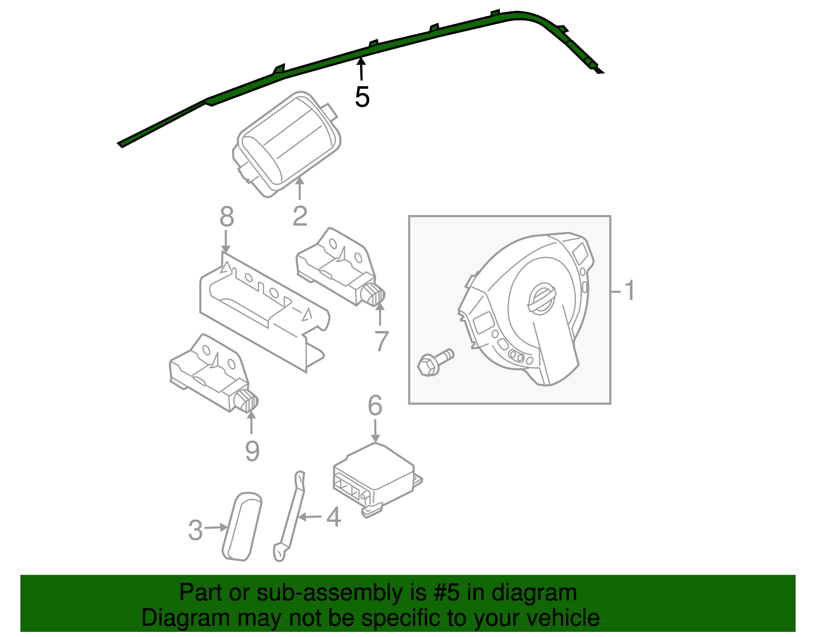 Head Air Bag - Nissan (K85PM-JM000)