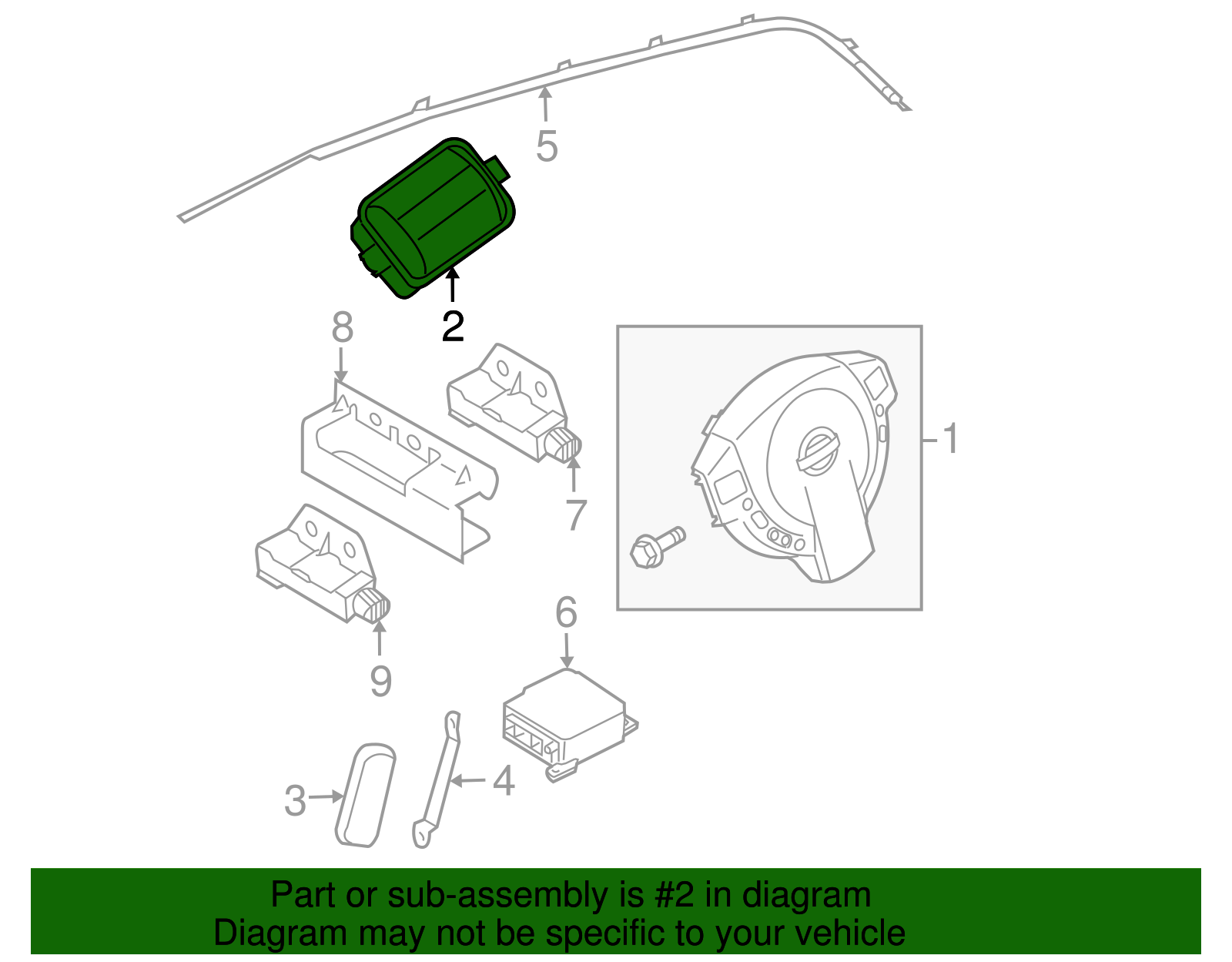 Passenger Inflator Module - Nissan (Y851E-JM000)
