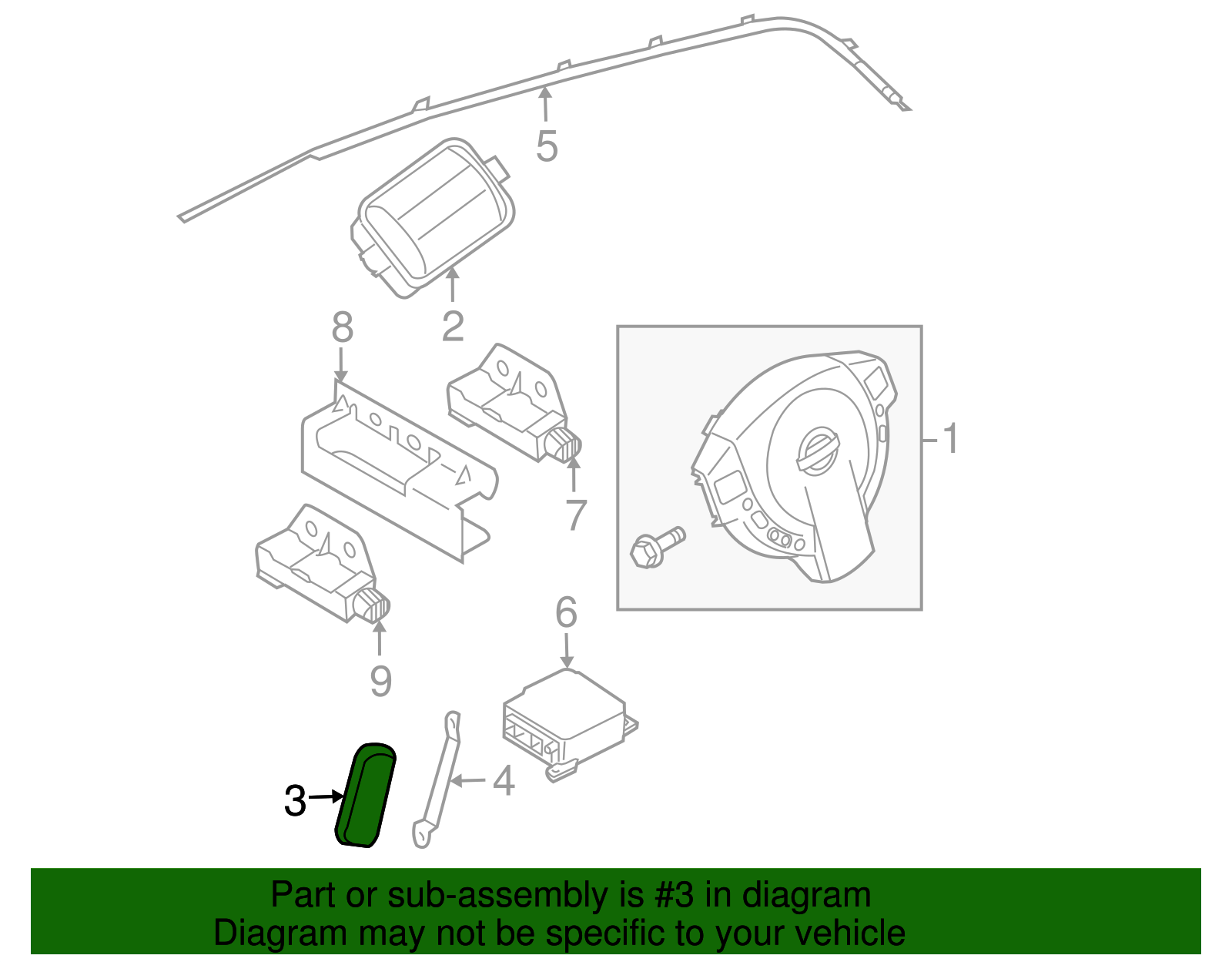 Side Impact Inflator Module - Nissan (Y8EHM-JM000)