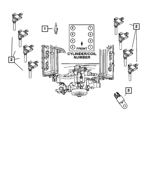 Spark Plugs-Cables-Coils for 2007 Jeep Grand Cherokee #0