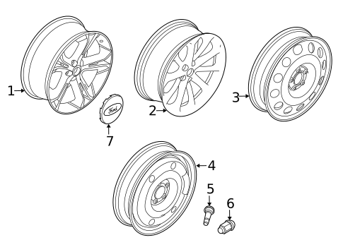 Wheels for 2017 Ford Special Service Police Sedan #2