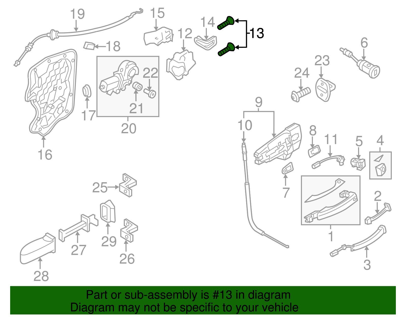 2011-2018 Audi Lock Screw WHT-003-688 | Audi USA Parts