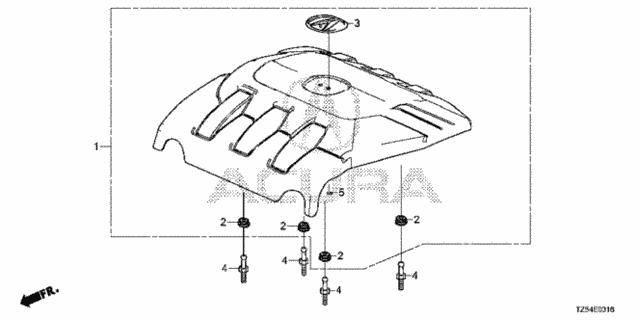 Engine Cover (3.0L) for 2017 Acura MDX #0