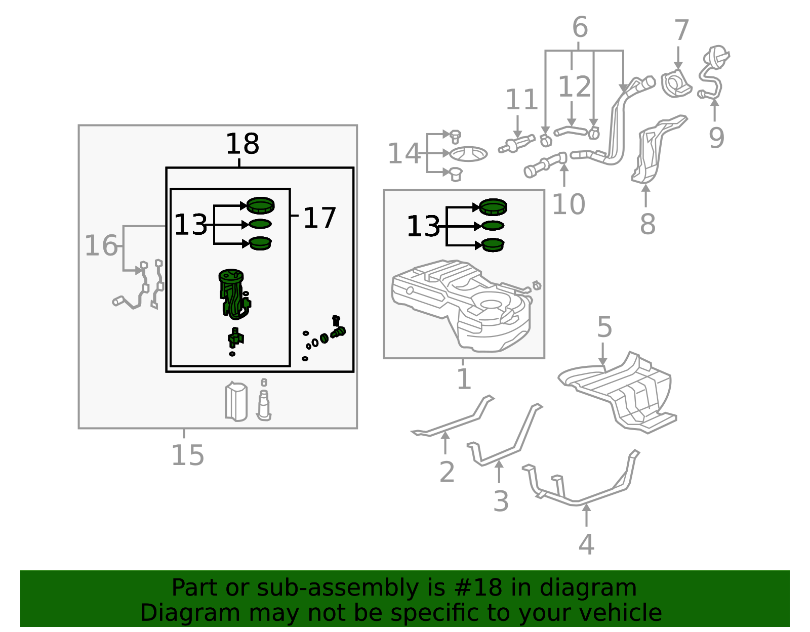 17052-SWA-A00 - Fuel Pressure Regulator 2007-2011 Honda CR-V | Honda ...