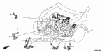 32742RX0A00 - Engine: STAY, ENGINE WIRE HARNESS (EC) for Honda Image