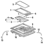 70200SM4000 - Body: Glass for Honda: Accord Image