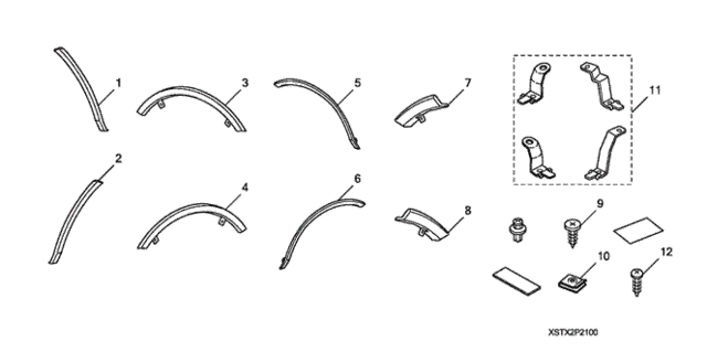Fender Garnish (1) for 2007 Acura MDX #0