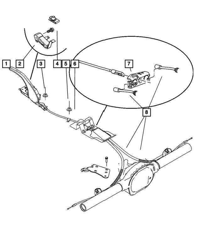 5KD70ZJ3AF - Parking Brake: Park Brake Lever for Mopar Image