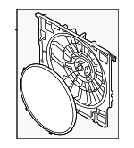 17425A57751 - Cooling System: Fan Shroud for BMW Image