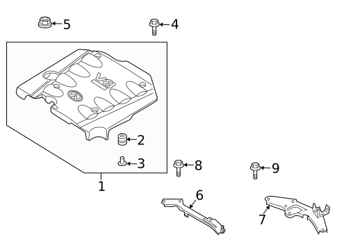 Engine Appearance Cover for 2004 INFINITI M45 #0