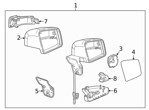 Outside Mirrors for 2010 Mercedes-Benz G55 AMG #0